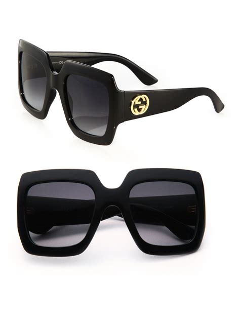 oversized square gucci sunglasses